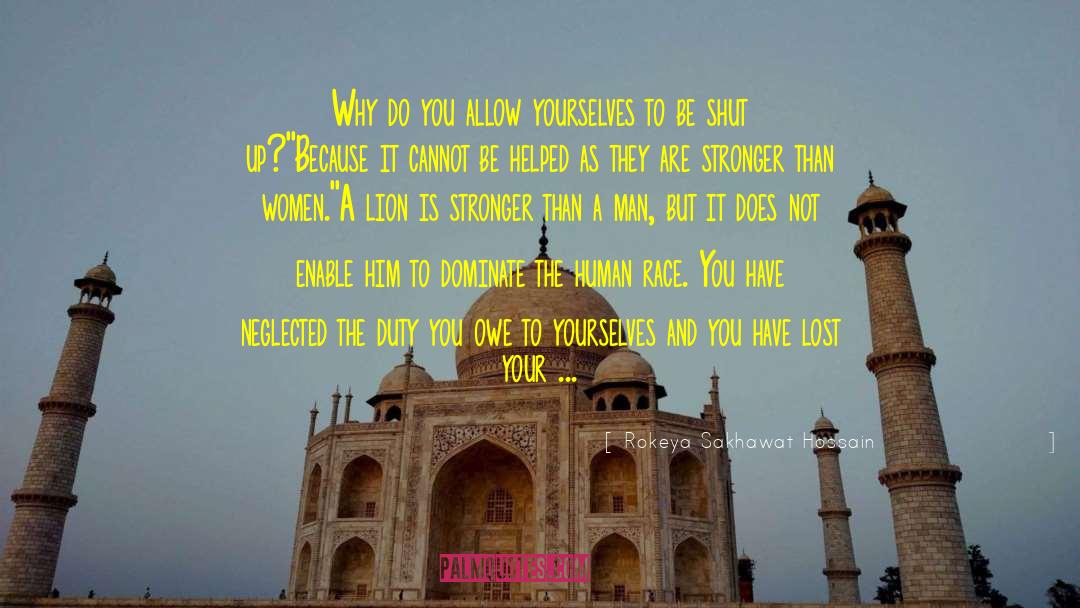 Run Your Own Race quotes by Rokeya Sakhawat Hossain