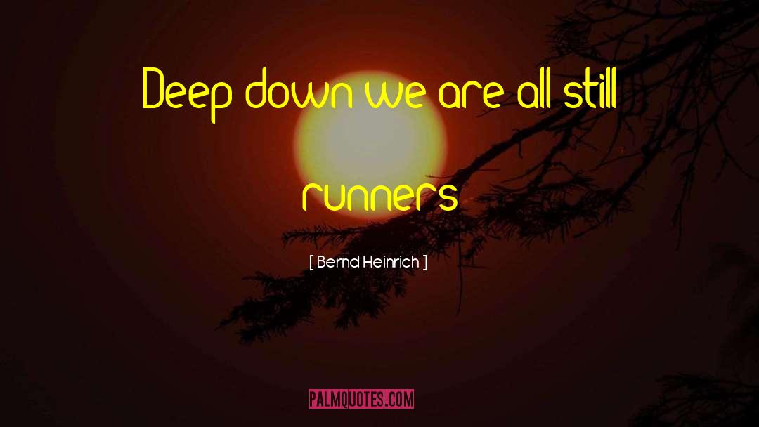 Runners quotes by Bernd Heinrich