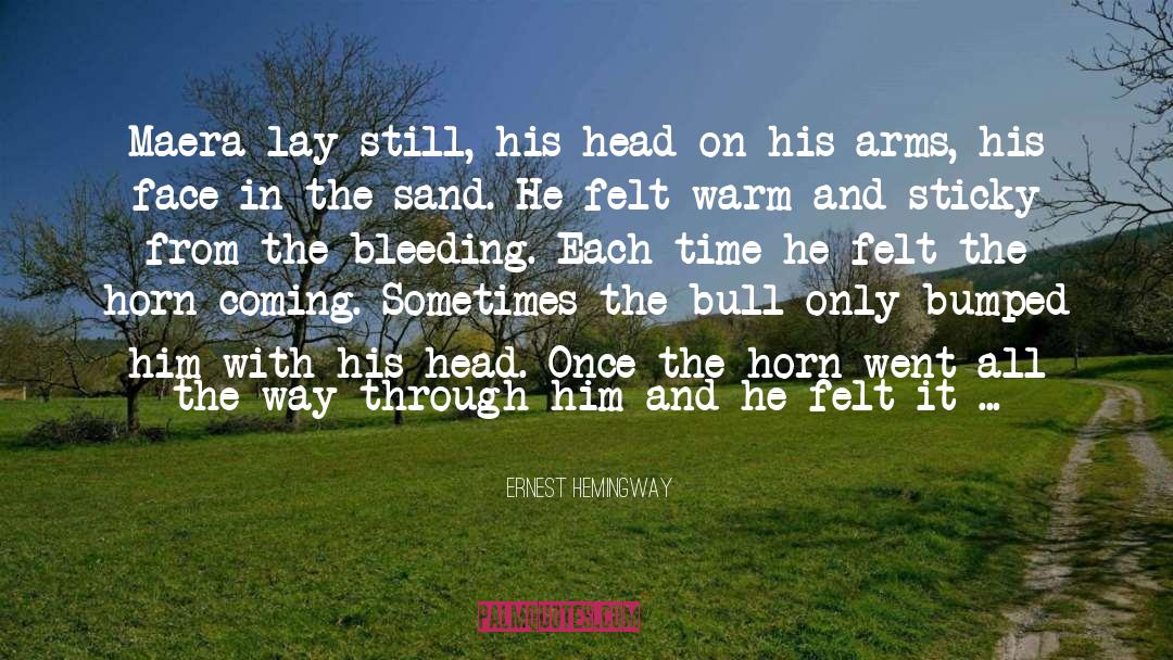 Running From Myself quotes by Ernest Hemingway