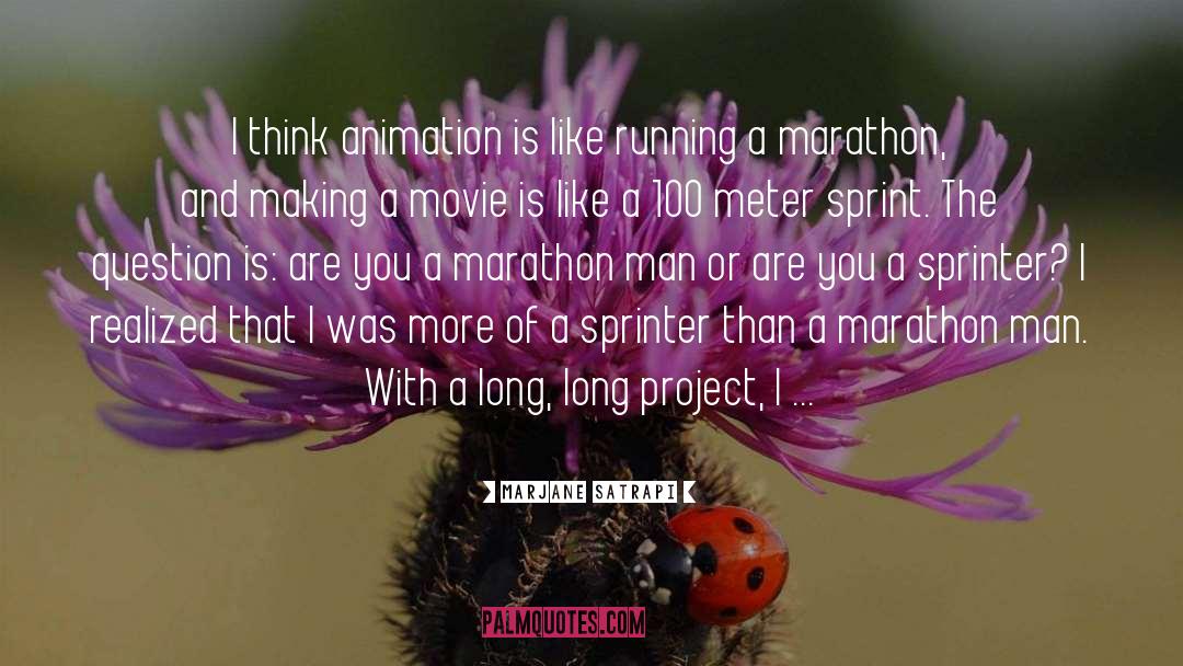 Running Marathon quotes by Marjane Satrapi