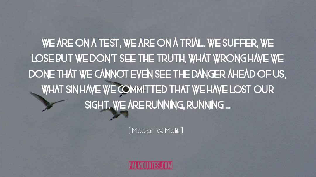 Running Towards quotes by Meeran W. Malik