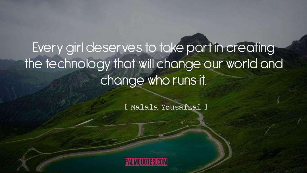 Running Track quotes by Malala Yousafzai