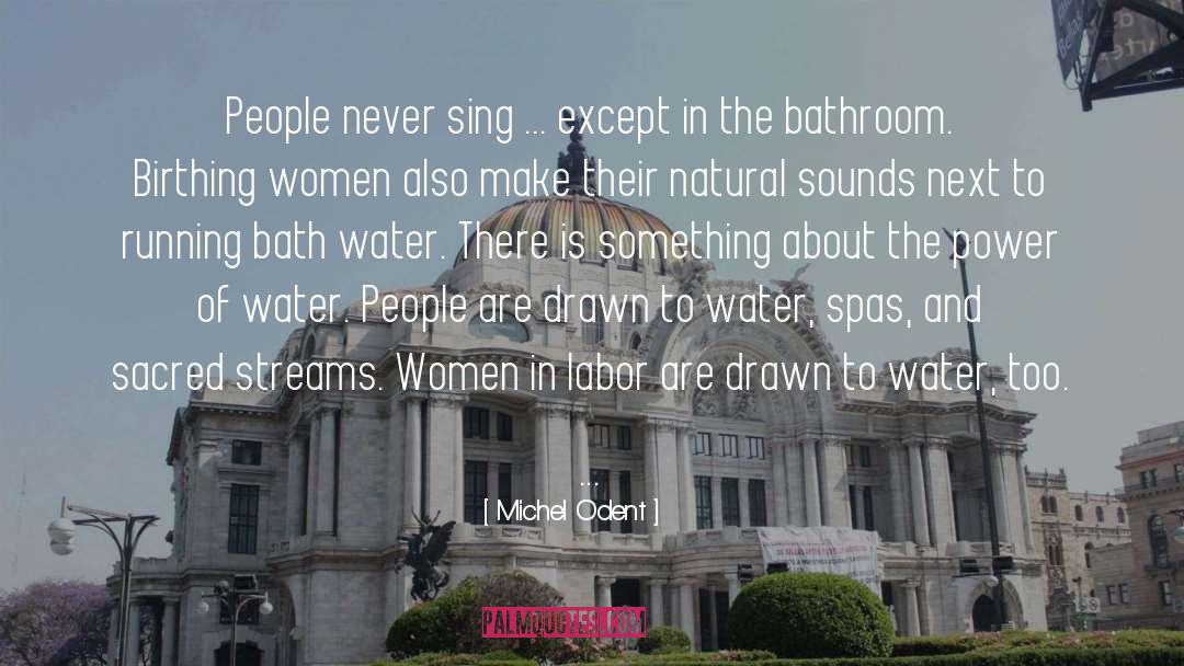 Running Water quotes by Michel Odent