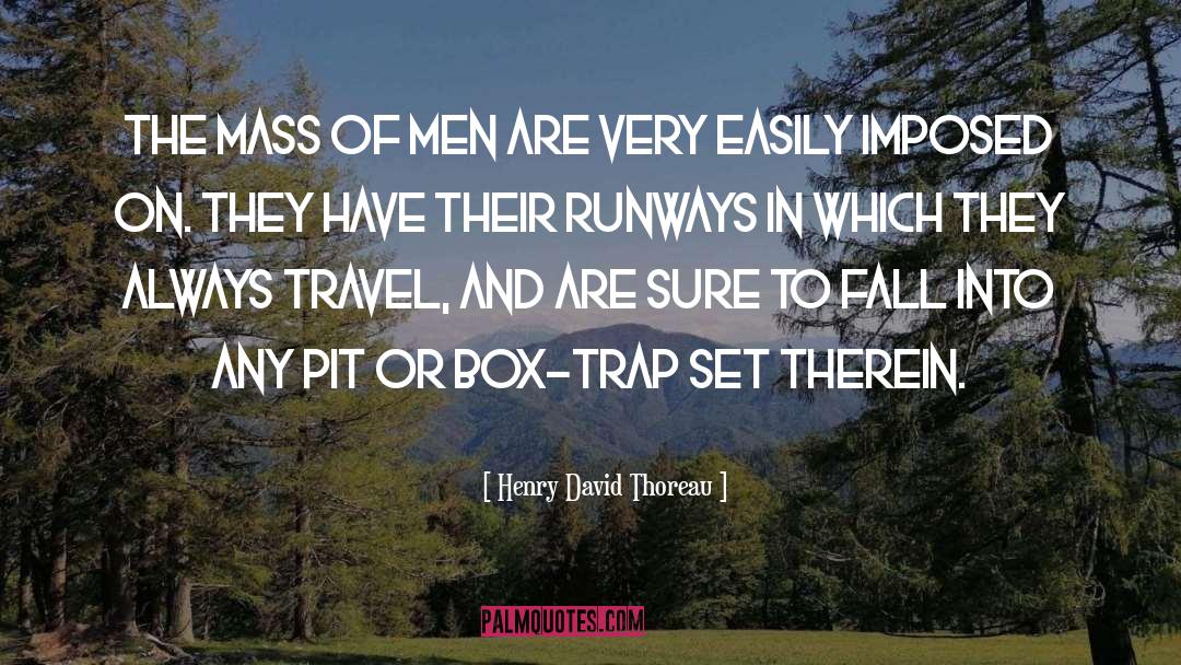 Runway quotes by Henry David Thoreau