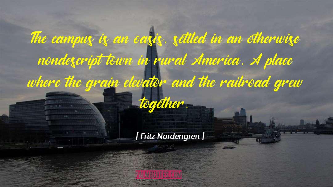 Rural America quotes by Fritz Nordengren