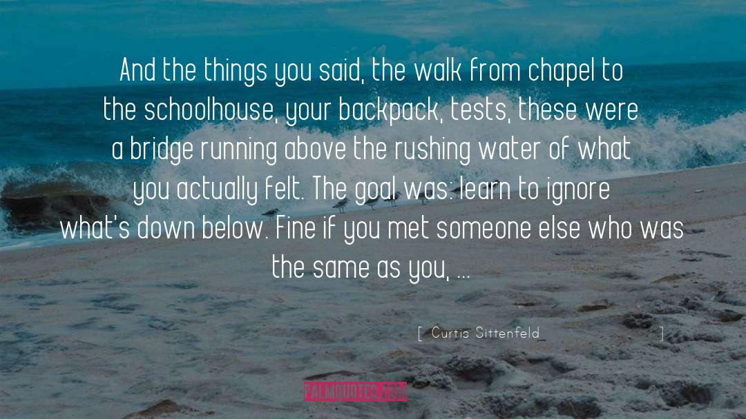 Rushing quotes by Curtis Sittenfeld