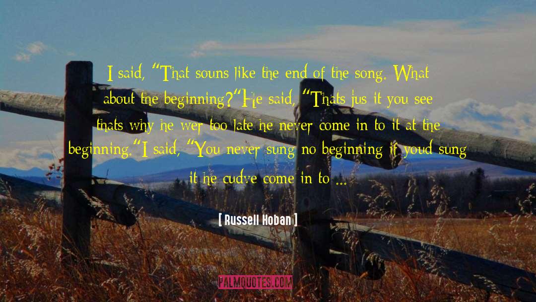 Russell Ewing quotes by Russell Hoban
