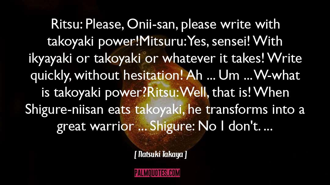 Ryushin Sensei quotes by Natsuki Takaya