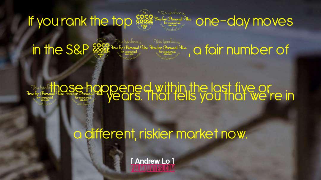 S P 500 quotes by Andrew Lo