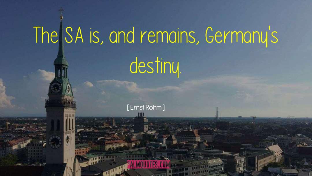 Sa quotes by Ernst Rohm