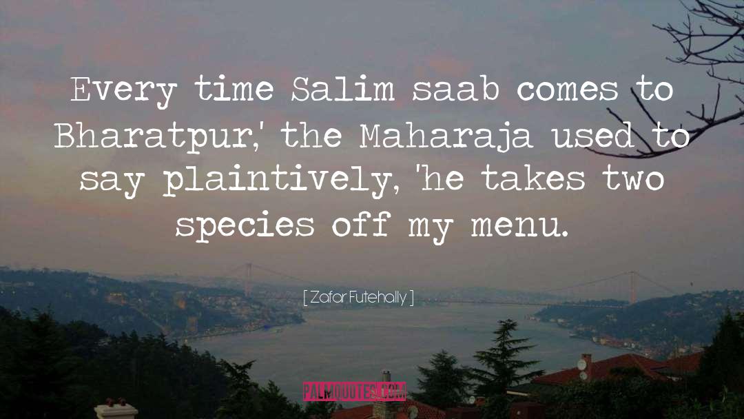 Saab quotes by Zafar Futehally