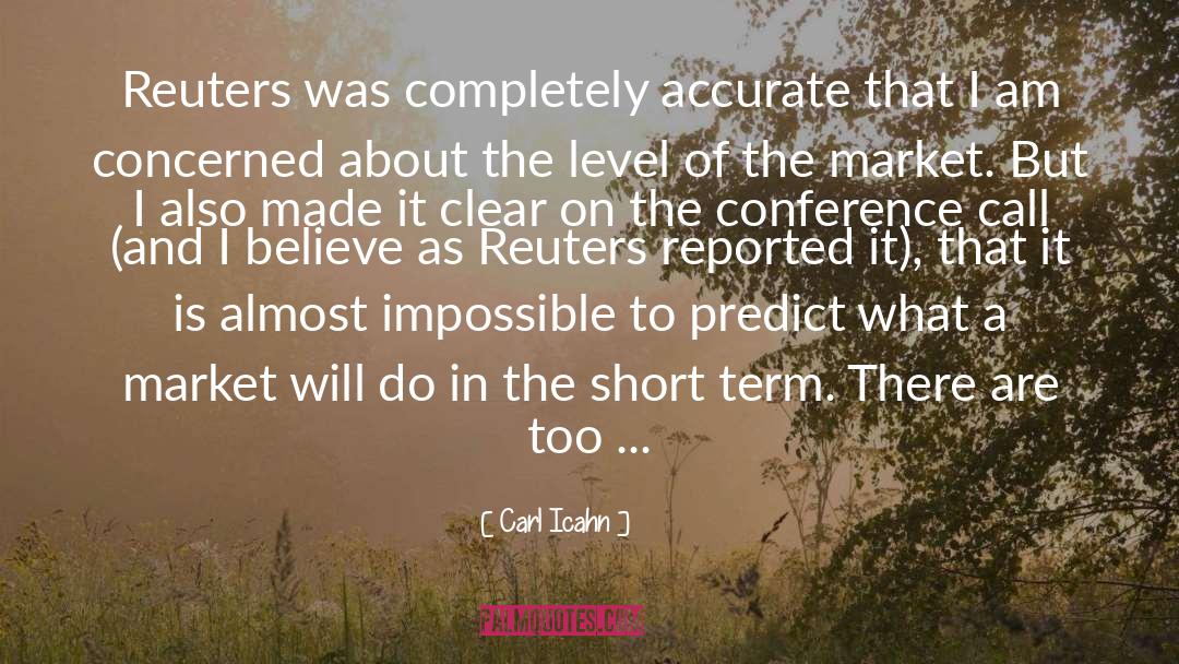 Sabatelles Market quotes by Carl Icahn