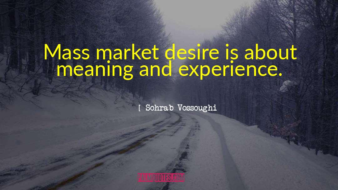 Sabatelles Market quotes by Sohrab Vossoughi