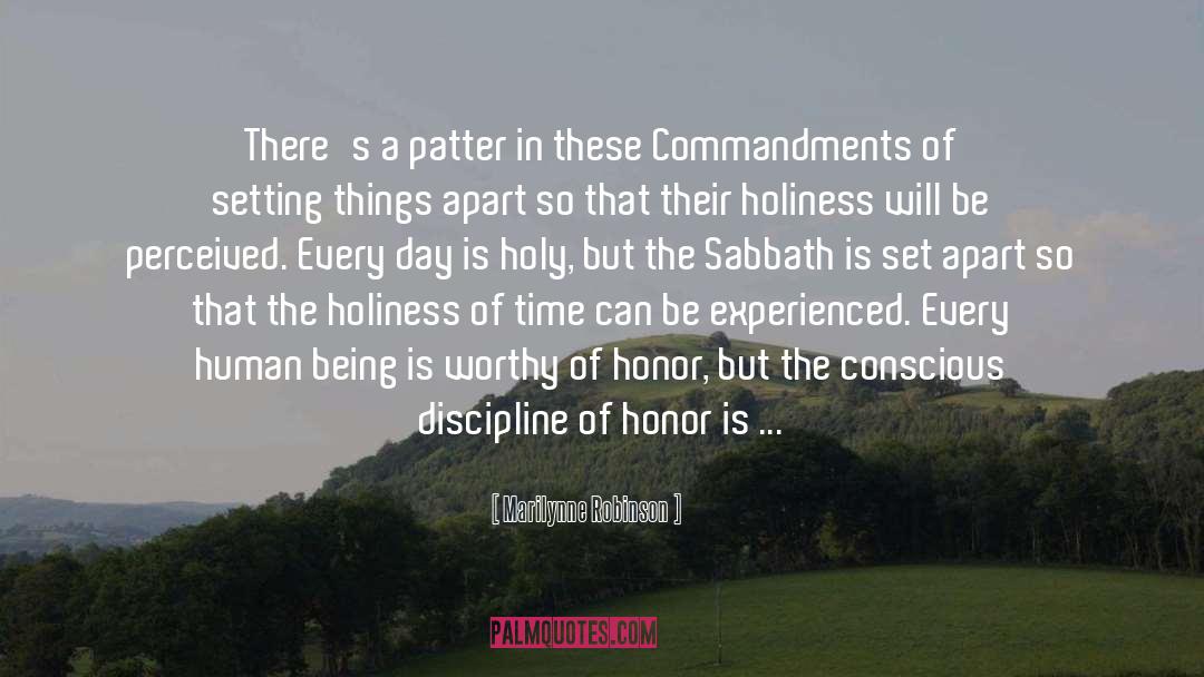 Sabbath quotes by Marilynne Robinson