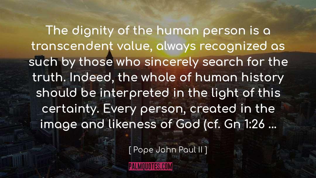 Sabelina 1 Light quotes by Pope John Paul II
