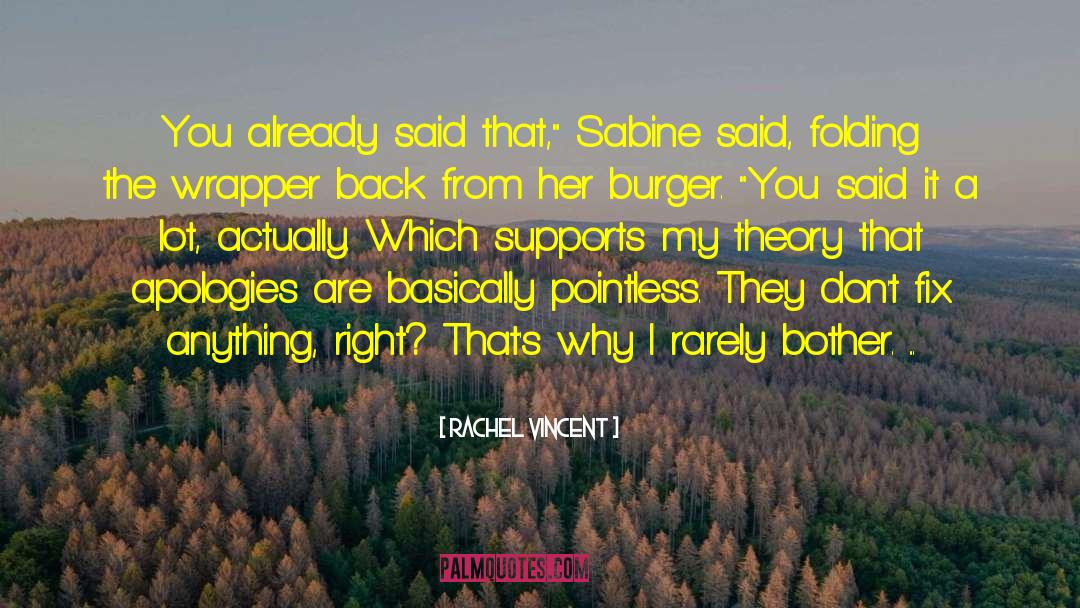 Sabine quotes by Rachel Vincent