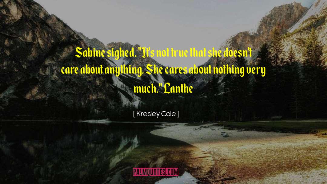 Sabine quotes by Kresley Cole