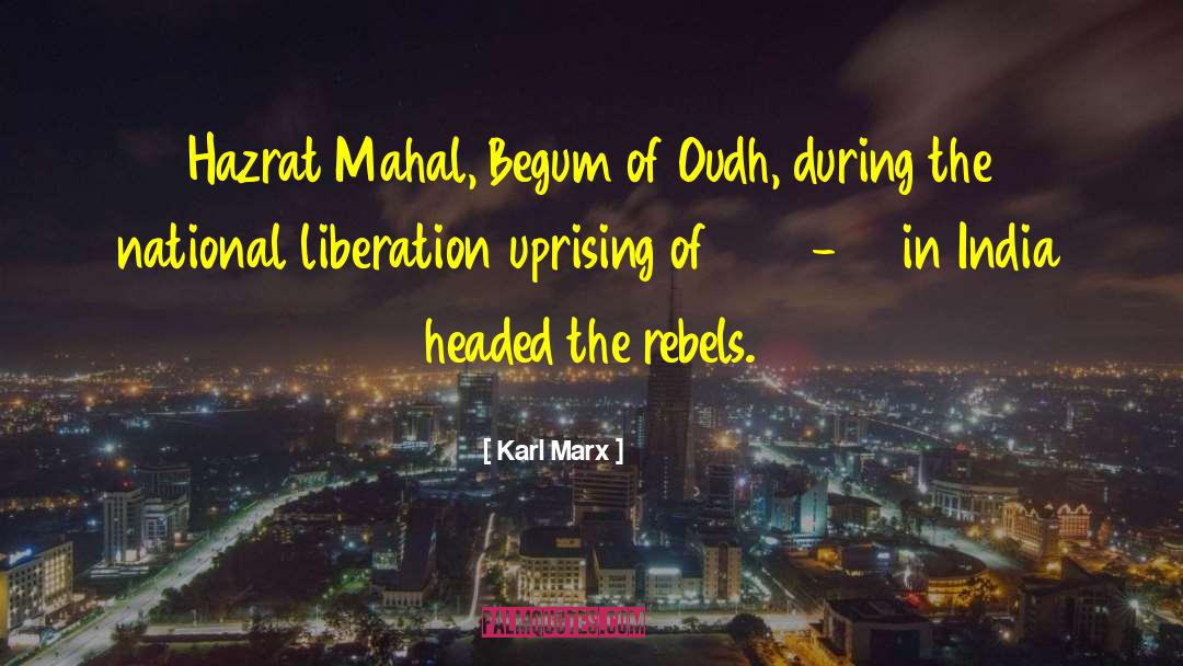 Sabines Rebel quotes by Karl Marx