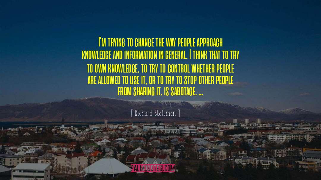 Sabotage quotes by Richard Stallman
