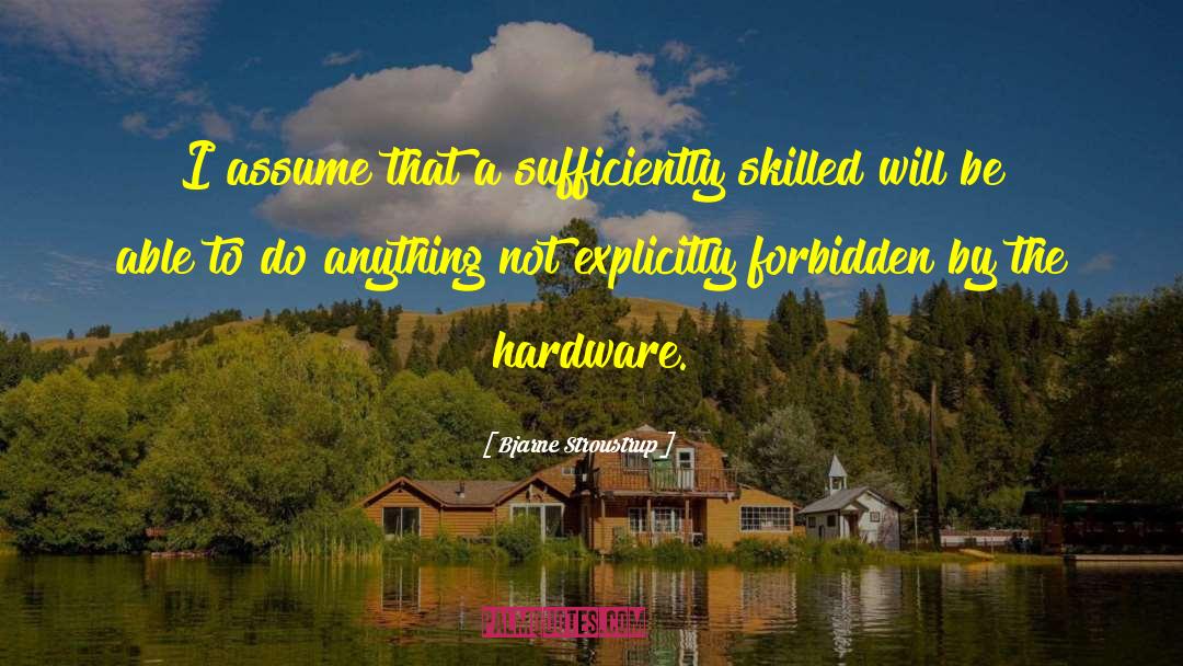 Sabourin Hardware quotes by Bjarne Stroustrup