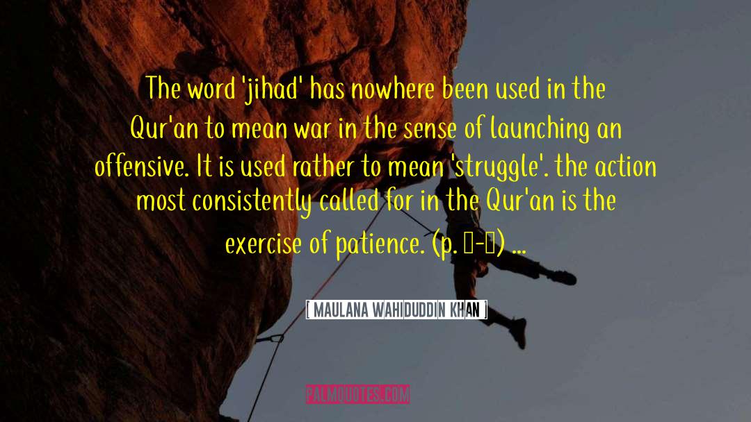 Sabr In Quran quotes by Maulana Wahiduddin Khan