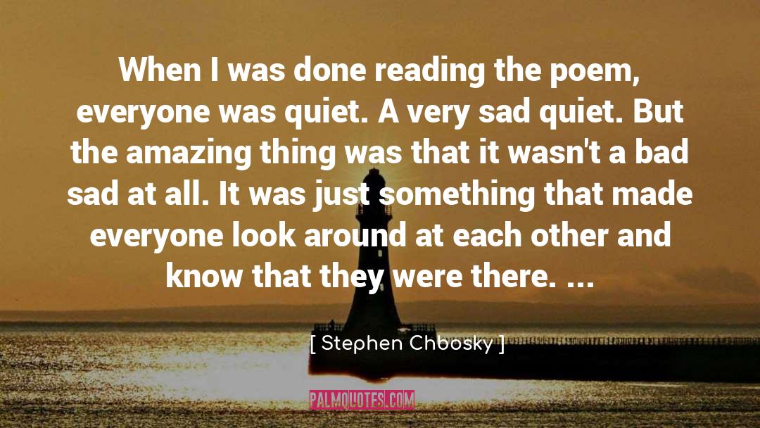 Sabr Sad quotes by Stephen Chbosky