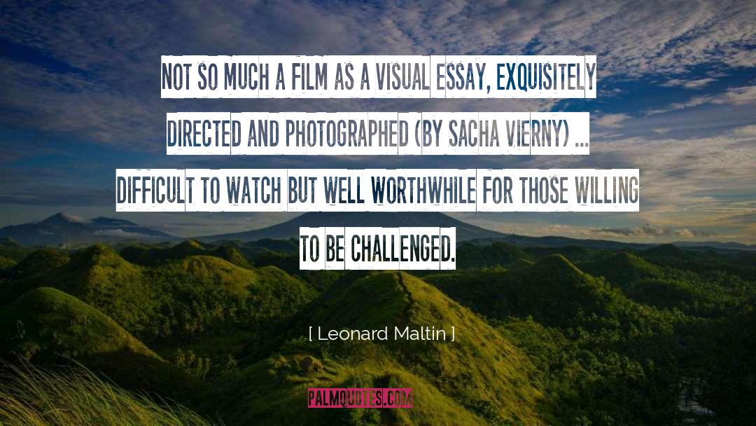 Sacha Aashiq quotes by Leonard Maltin