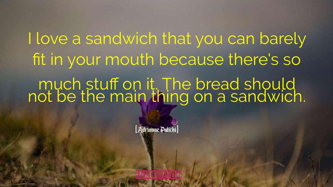 Sacks Sandwiches quotes by Adrianne Palicki