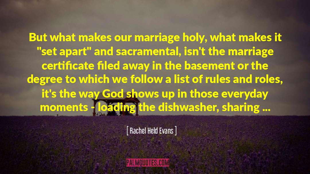 Sacramental quotes by Rachel Held Evans