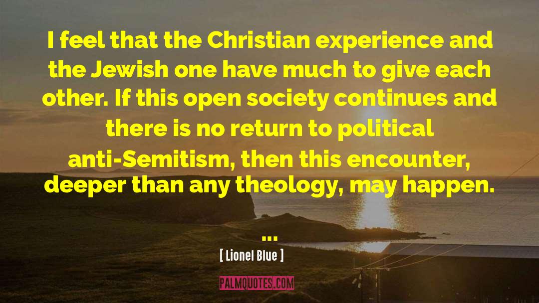 Sacramental Theology quotes by Lionel Blue