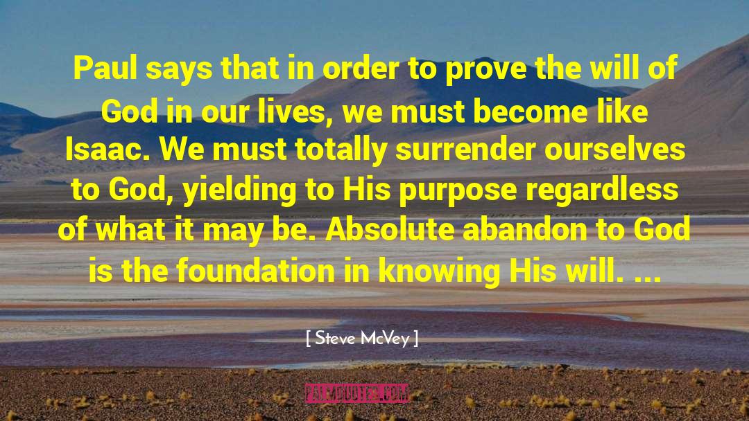 Sacramentals Foundation quotes by Steve McVey