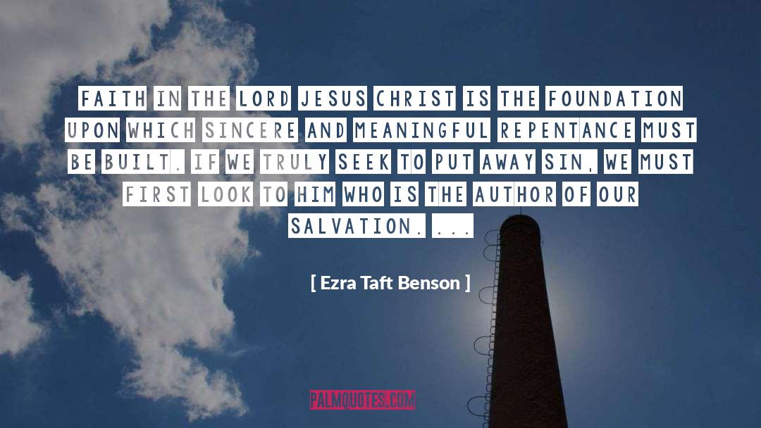 Sacramentals Foundation quotes by Ezra Taft Benson