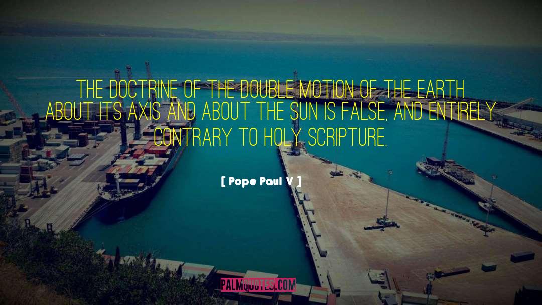 Sacred Scripture quotes by Pope Paul V