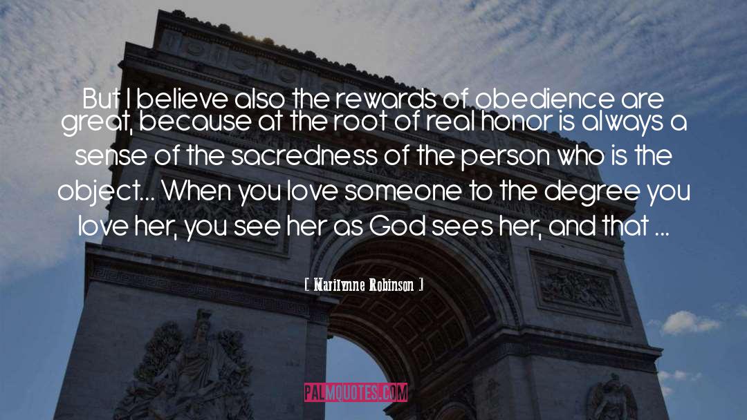 Sacredness quotes by Marilynne Robinson