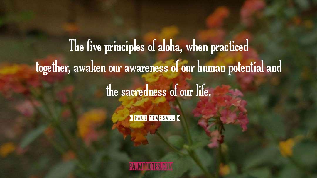 Sacredness quotes by Paul Pearsall