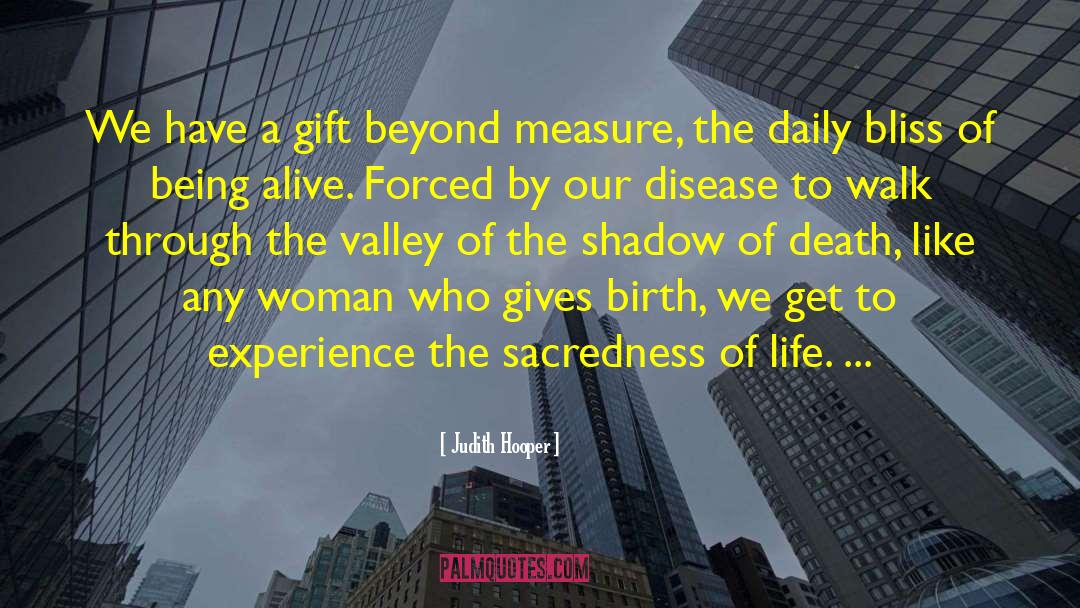 Sacredness quotes by Judith Hooper