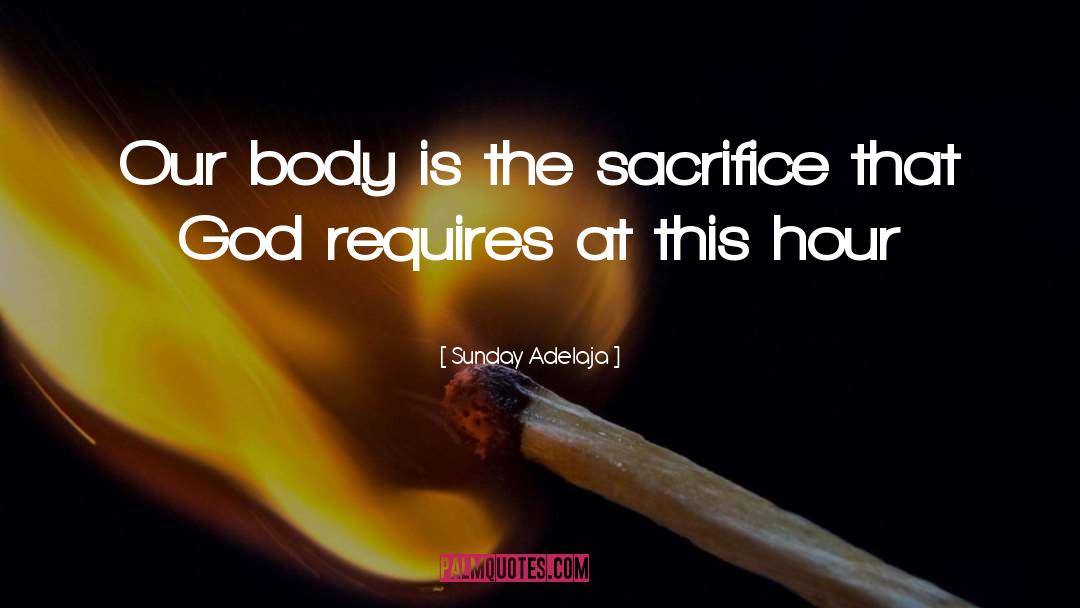 Sacrifice quotes by Sunday Adelaja