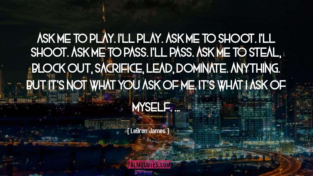 Sacrifice Tarkovsky quotes by LeBron James