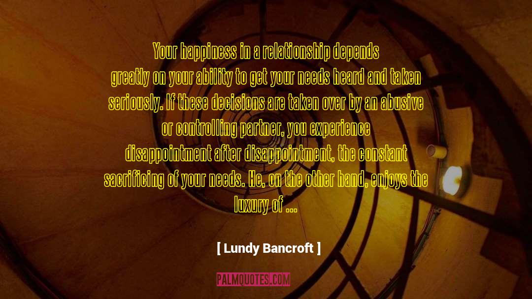 Sacrificing quotes by Lundy Bancroft