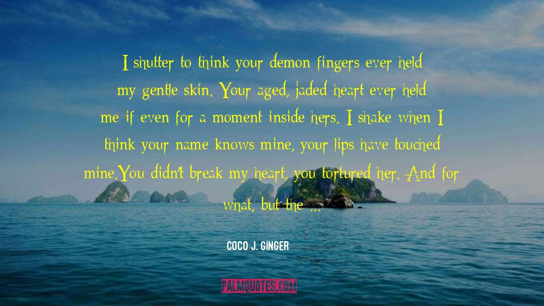 Sad Betrayal Knows My Name Manga quotes by Coco J. Ginger