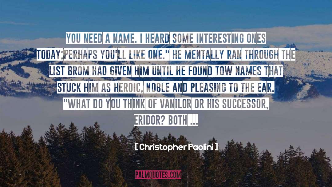 Sad But Interesting quotes by Christopher Paolini