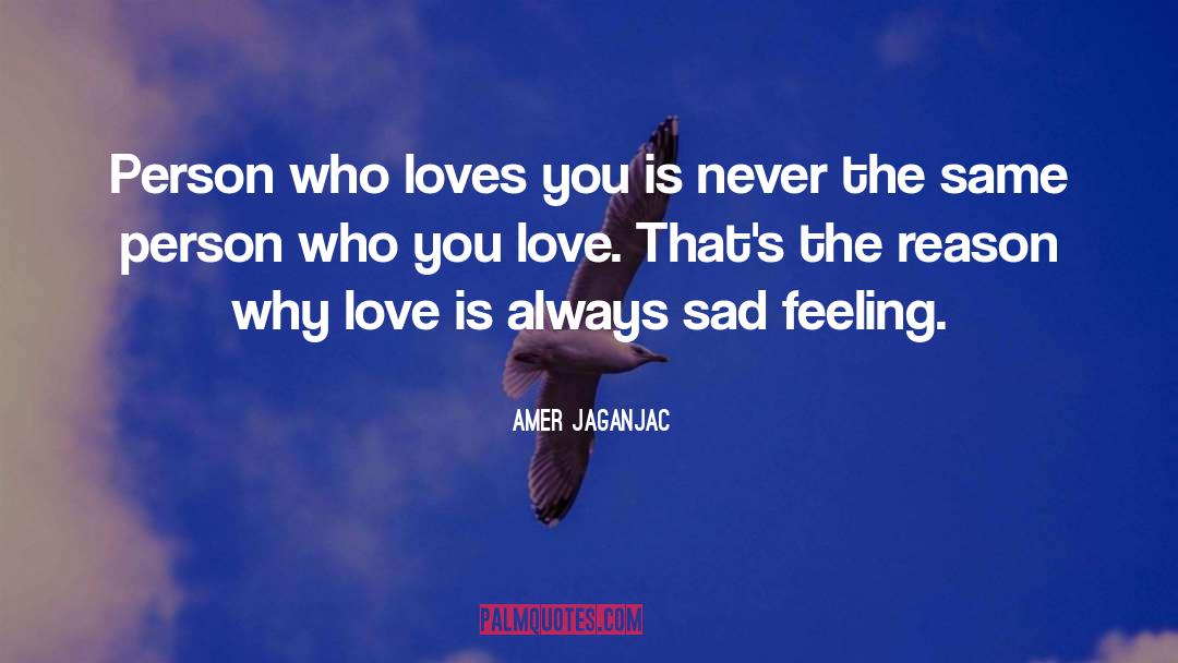 Sad Feeling quotes by Amer Jaganjac