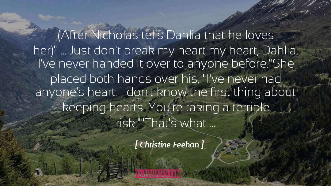Sad Heart Break quotes by Christine Feehan