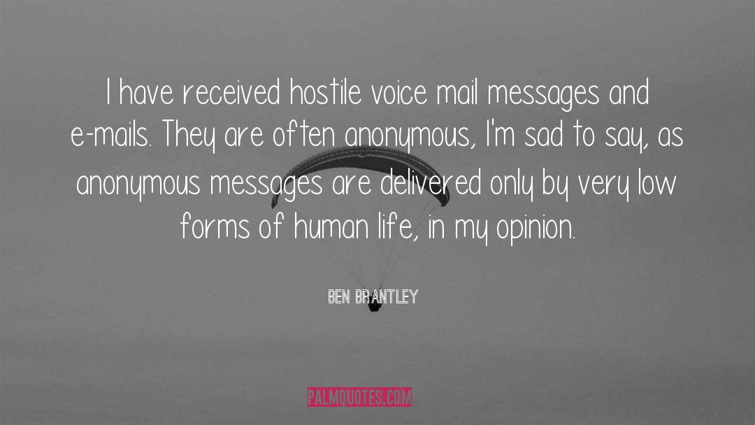 Sad Life English quotes by Ben Brantley