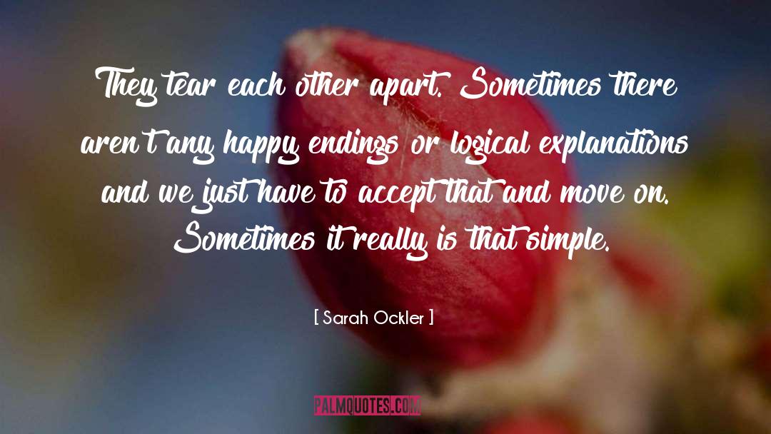 Sad Situations quotes by Sarah Ockler