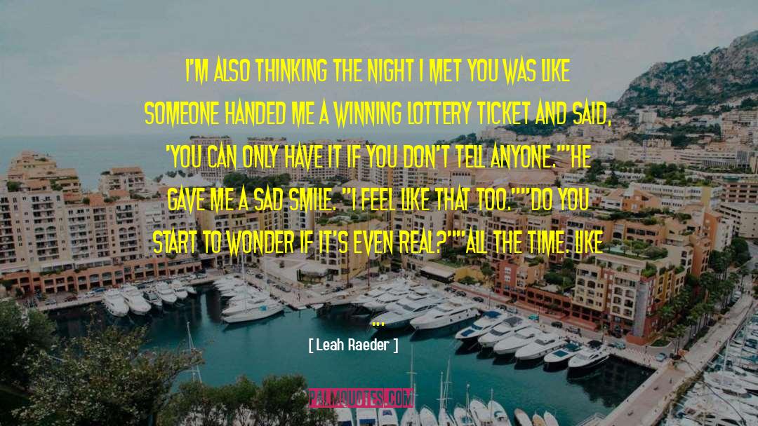 Sad Smile quotes by Leah Raeder