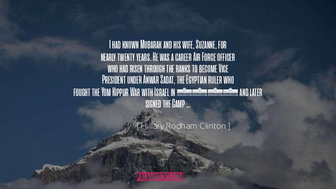 Sadat quotes by Hillary Rodham Clinton