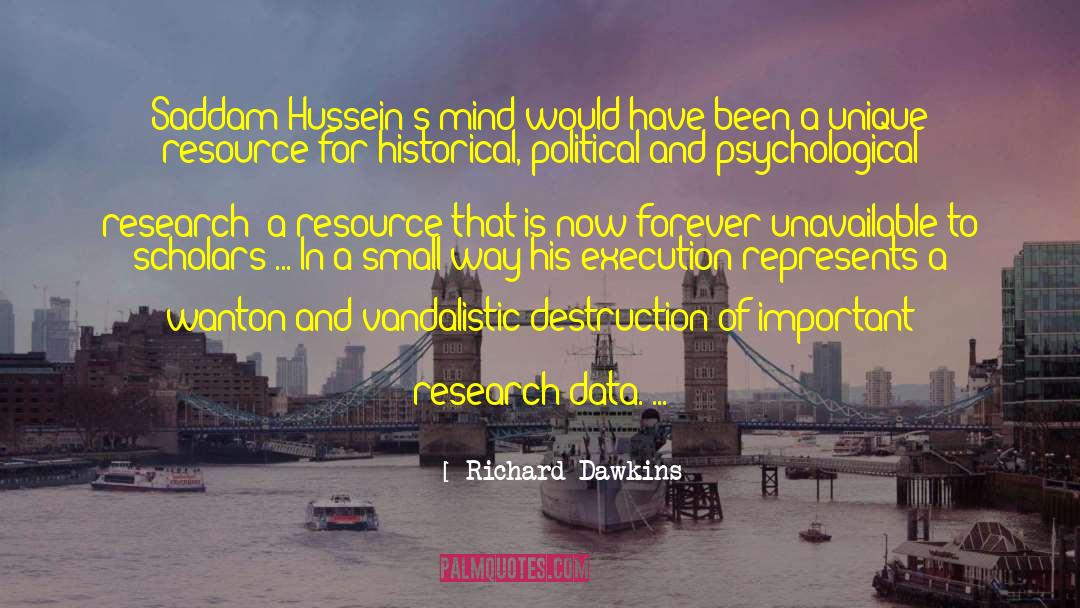 Saddam quotes by Richard Dawkins