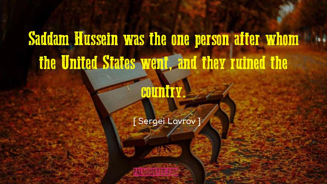 Saddam quotes by Sergei Lavrov