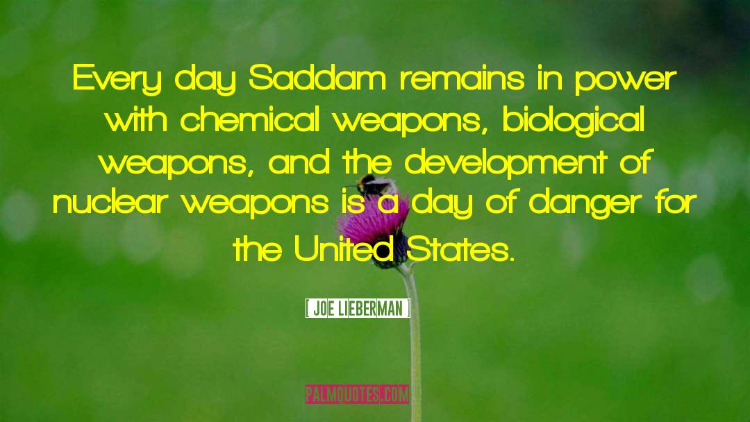 Saddam quotes by Joe Lieberman